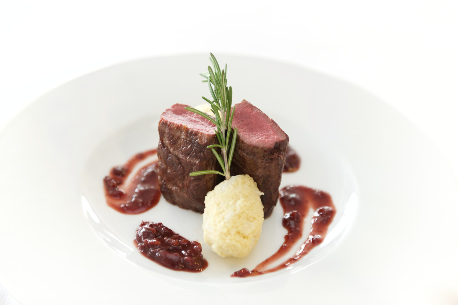 Artistic red beef