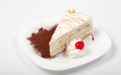 White chocolate coffee cake