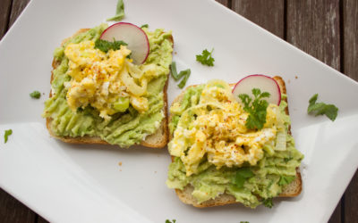 Green cheese toast